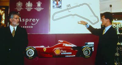 Richard West with Michael Schumacher 1996 Photo